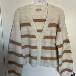 Striped Cardigan Sweater